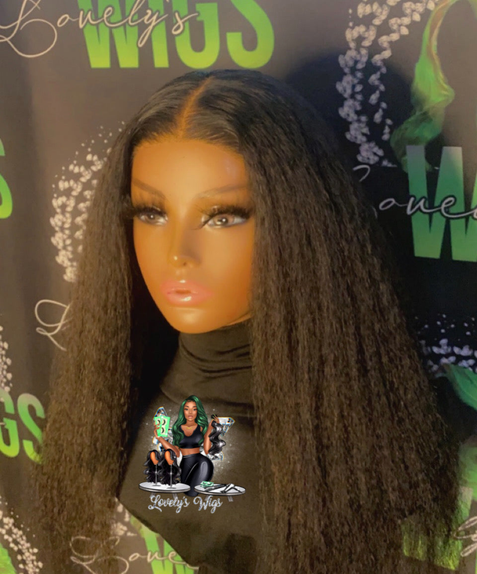 5X5 Glueless HD Yaki Wig